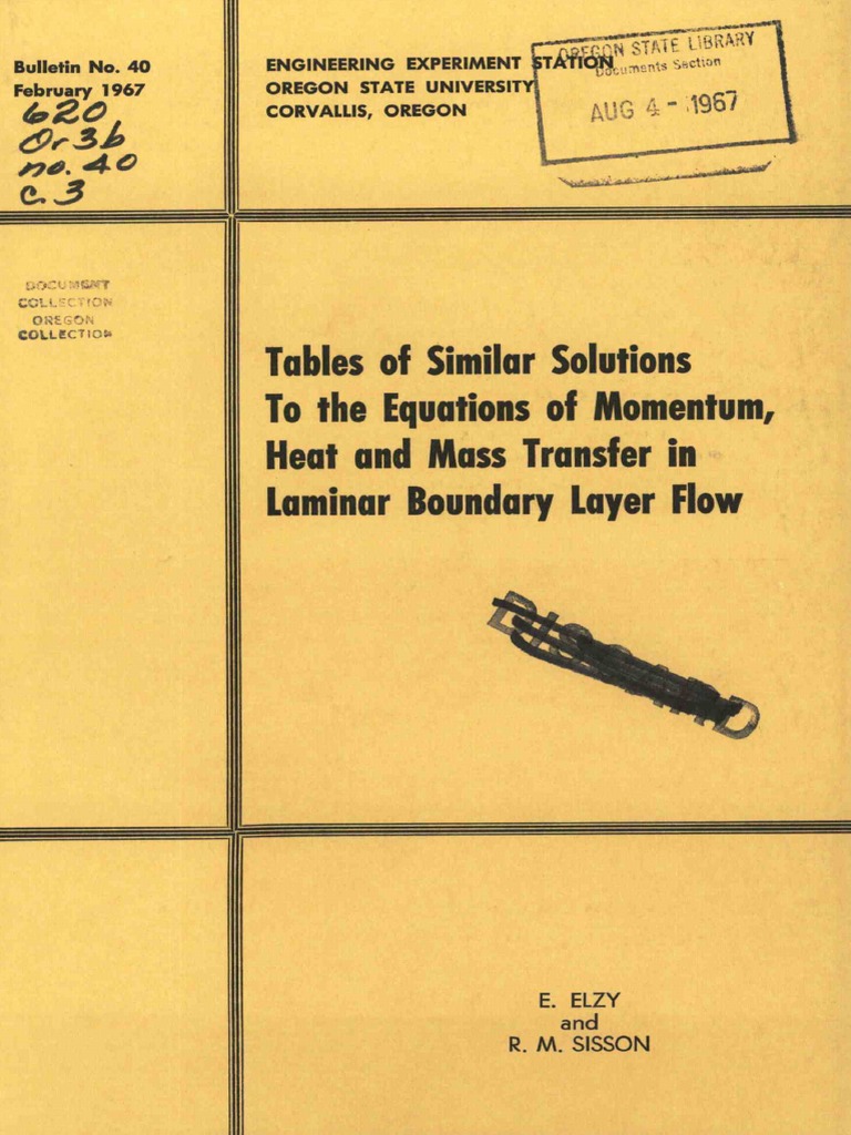 Similar Solutions in Laminar Flow Analysis | PDF | Boundary Layer ...