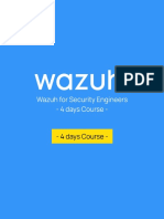 Wazuh TrainingCourseSyllabus