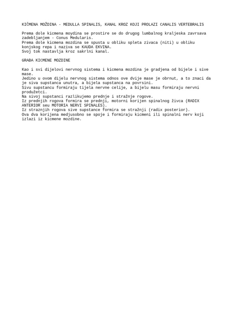 Anatomija 1 | PDF