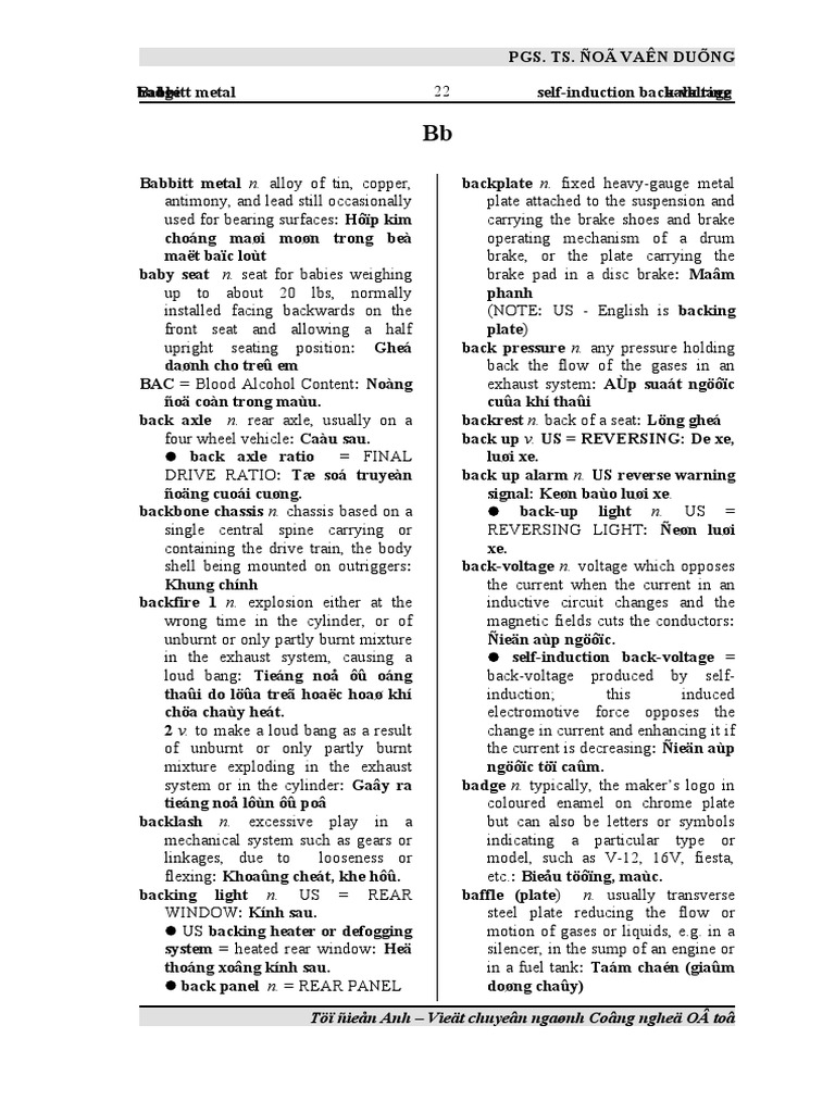 Dictionary (B) PDF Belt (Mechanical) Ignition System