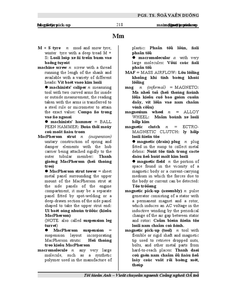 Dictionary (M) PDF Manual Transmission Carburetor