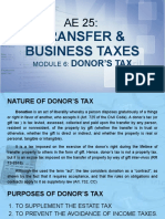 Module 6 - Donor's Taxation