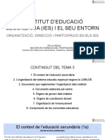 T3 - LInstitut Deducació Secundària (IES) I El Seu Entorn