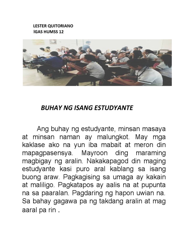 Buhay NG Isang Tambay HAHAHAHA | PDF