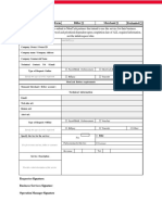 MonCash Service Request Form