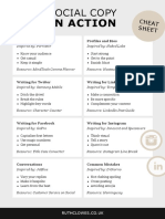 Social Copy Cheat Sheet PDF