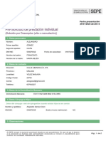 Pre-Solicitud de Prestación Individual: (Subsidio Por Desempleo (Alta o Reanudación) )