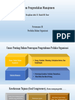 Pertemuan III Sistem Pengendalian Manajemen