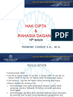 Pertemuan 10 Cipta & Rahasia Dagang