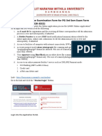 PG Exam Form Filling Guideline