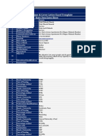 Resume and Cover Letter Excel Template