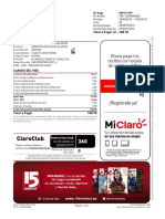 Claroclub: Total A Pagar S/.:108.78 Datos Del Cliente
