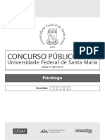 Prova PSICÓLOGO UFSM 2019