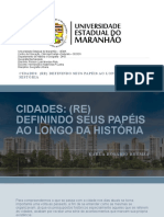 Cidades ao longo da história