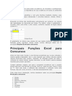 Funções Excel essenciais para concursos