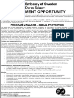 Program Manager Social Protection 2023