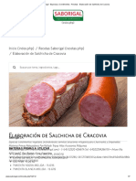 Saborigal - Especias y Condimentos - Recetas - Elaboración de Salchicha de Cracovia