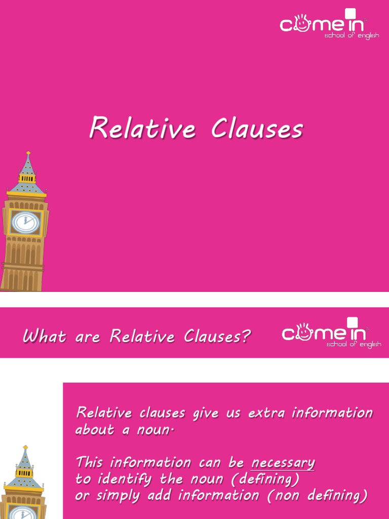 Relative Clauses | PDF