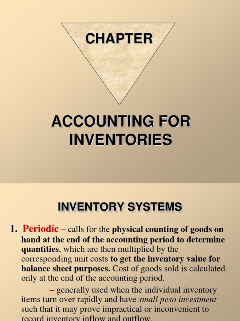 Accounting for Inventory Systems | PDF | Debits And Credits | Economies