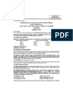 AIEEE 2012: Schedule of National Sit-Down Tests Our One - and Two-Year Postal Courses