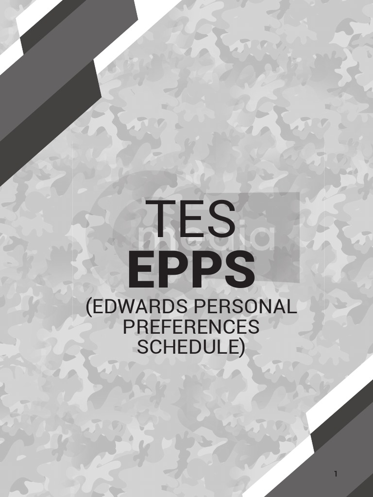 Panduan Tes EPPS dan Interpretasinya | PDF