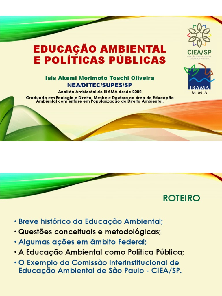 Políticas Públicas de Educação Ambiental | PDF