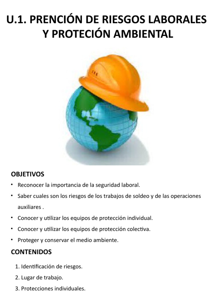 Prevención de Riesgos Laborales y Ambiental | PDF | Soldadura ...