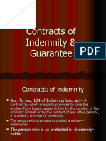Contracts of Indemnity & Guarantee