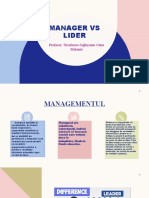 Manager Vs Lider