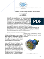 Stress and Strain State of Single - Stage Cycloidal Speed Reducer