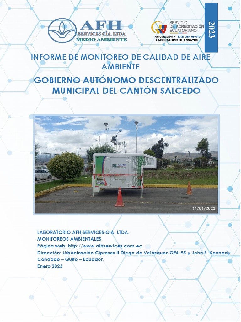 Monitoreo de Calidad del Aire 2023 | PDF | La contaminación del aire ...