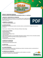 Terminos y Condiciones - Gran Festival Del Ahorro Banrural 2022 - Web