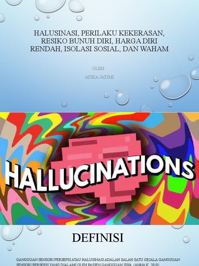 Halusinasi, Perilaku Kekerasan, Resiko Bunuh Diri | PDF | Kesehatan ...
