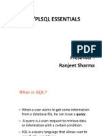 SQL Pl SQL Essentials