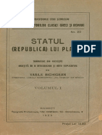 Platon Statul Republica Vol I TR Vasile