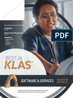 KLAS Report 2023 Best in Klas Awards Software and Professional Services Full