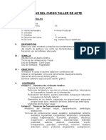 Syllabus Del Curso Taller de Arte: I. Datos Generales