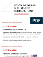 Ejecución de Obras Por Ad - Invierte 2020