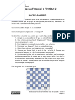 Els Escacs A L Escola I A L Institut 2 - Mat Del Passadis - Sessio 9