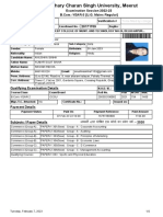 Examination Session 2022-23: Exam Form # Verification #