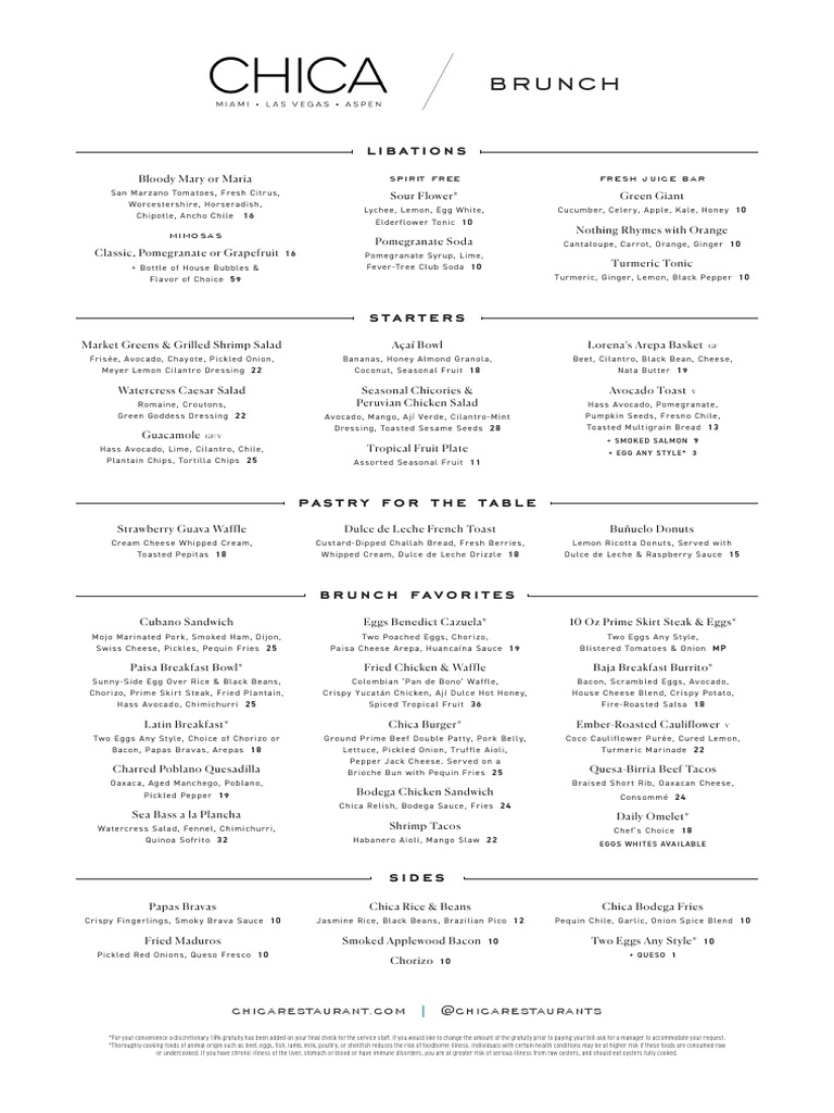 Chica+Vegas+Brunch+Menu+12 27 22 | PDF