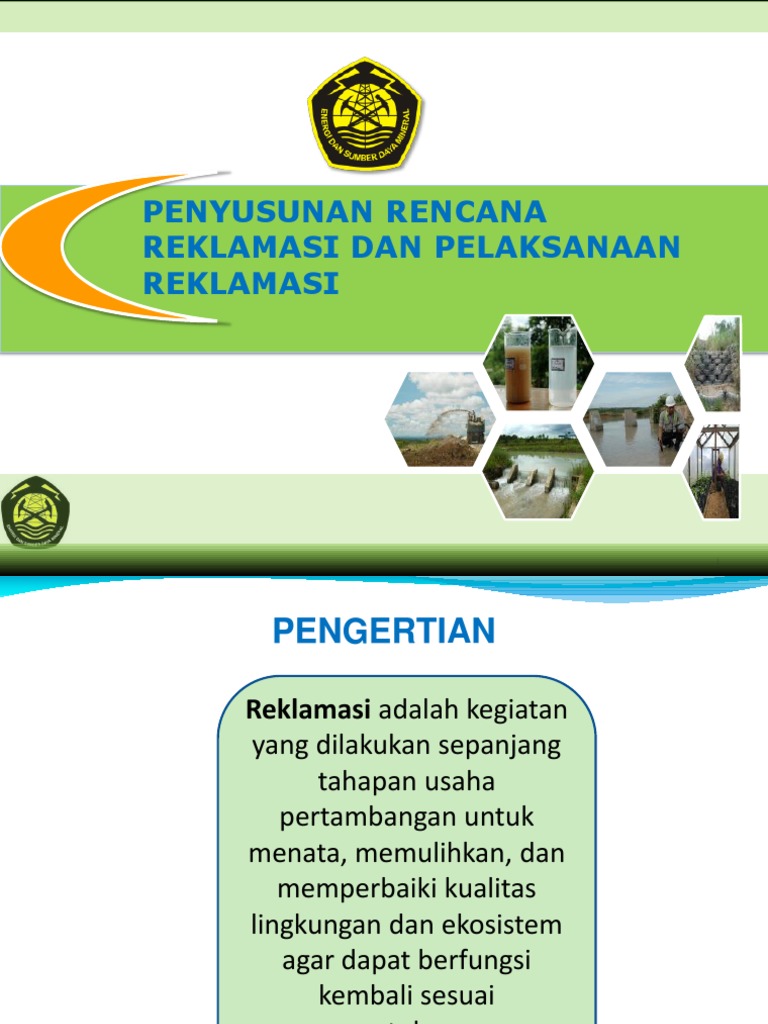 Rencana Reklamasi Tambang Terperinci | PDF