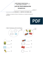 Taller de Profundizaciòn Matematicas Grado 1º 2022