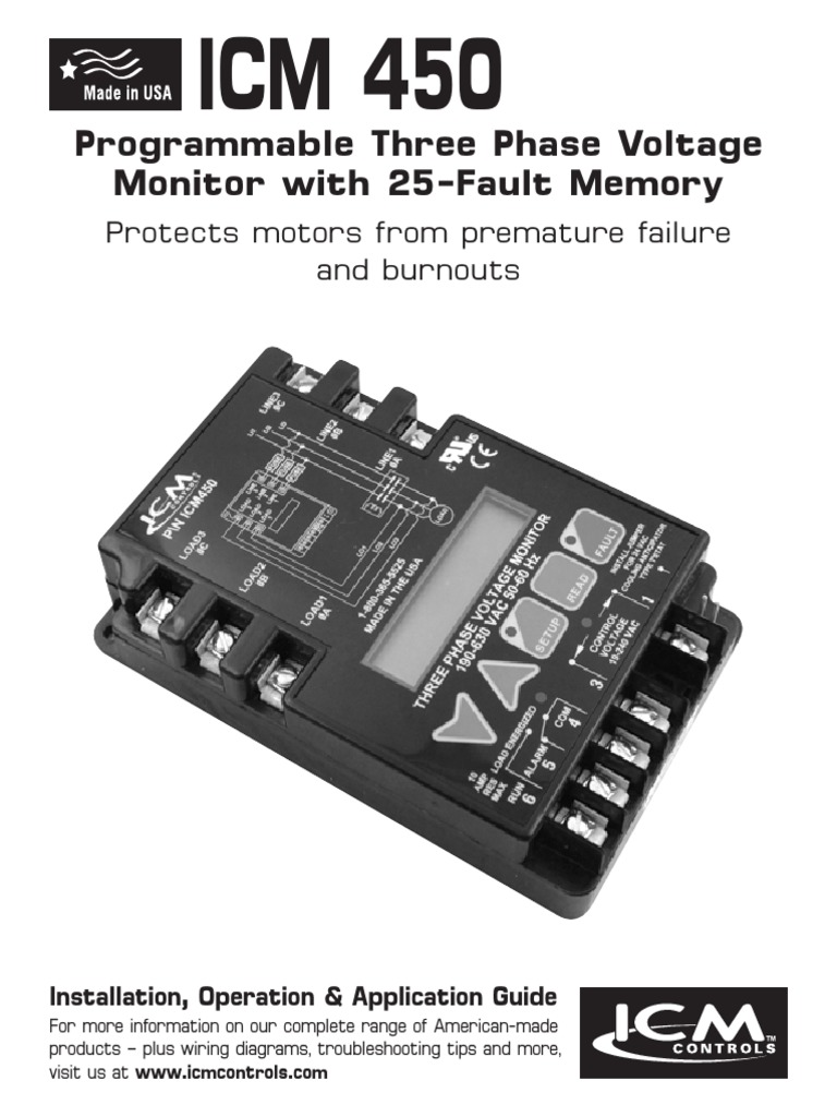 ICM450 Phase Monitor PDF Switch Alternating Current