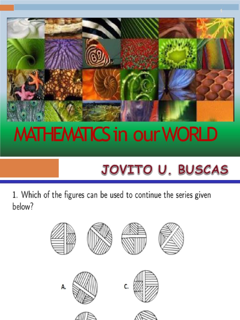 Chapter 1 mathematics in our world pdf