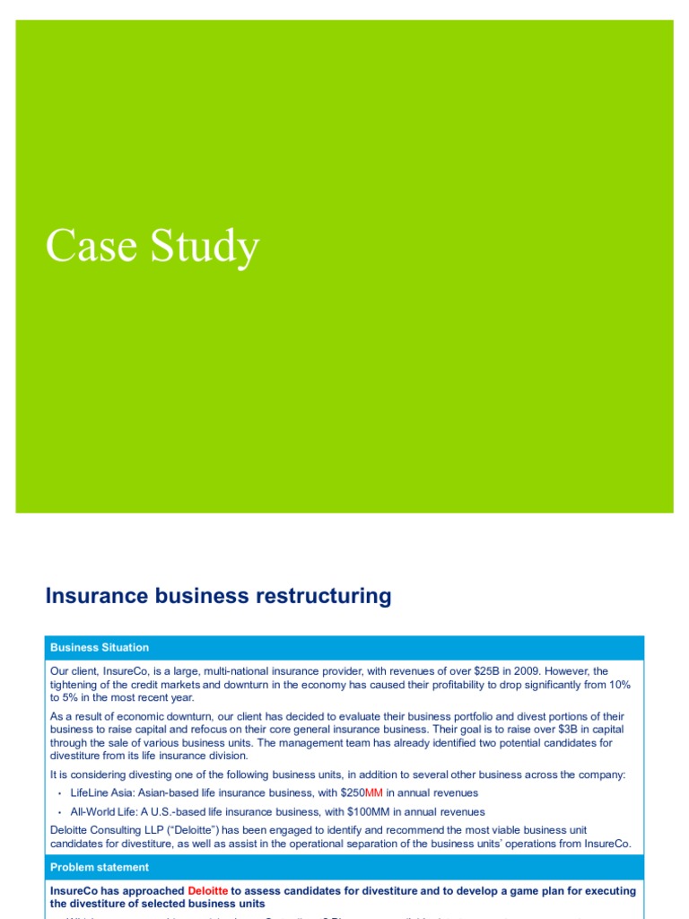 deloitte written case study