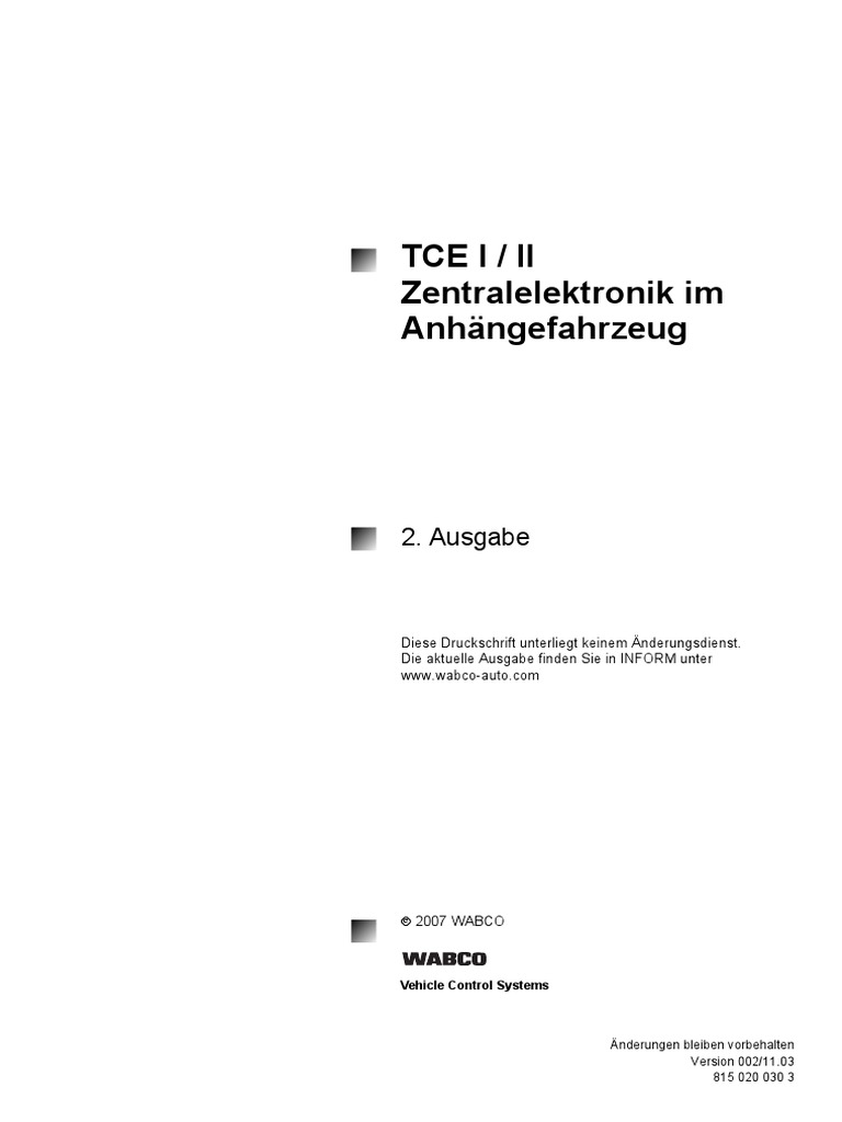 TCE 1 (De) | PDF