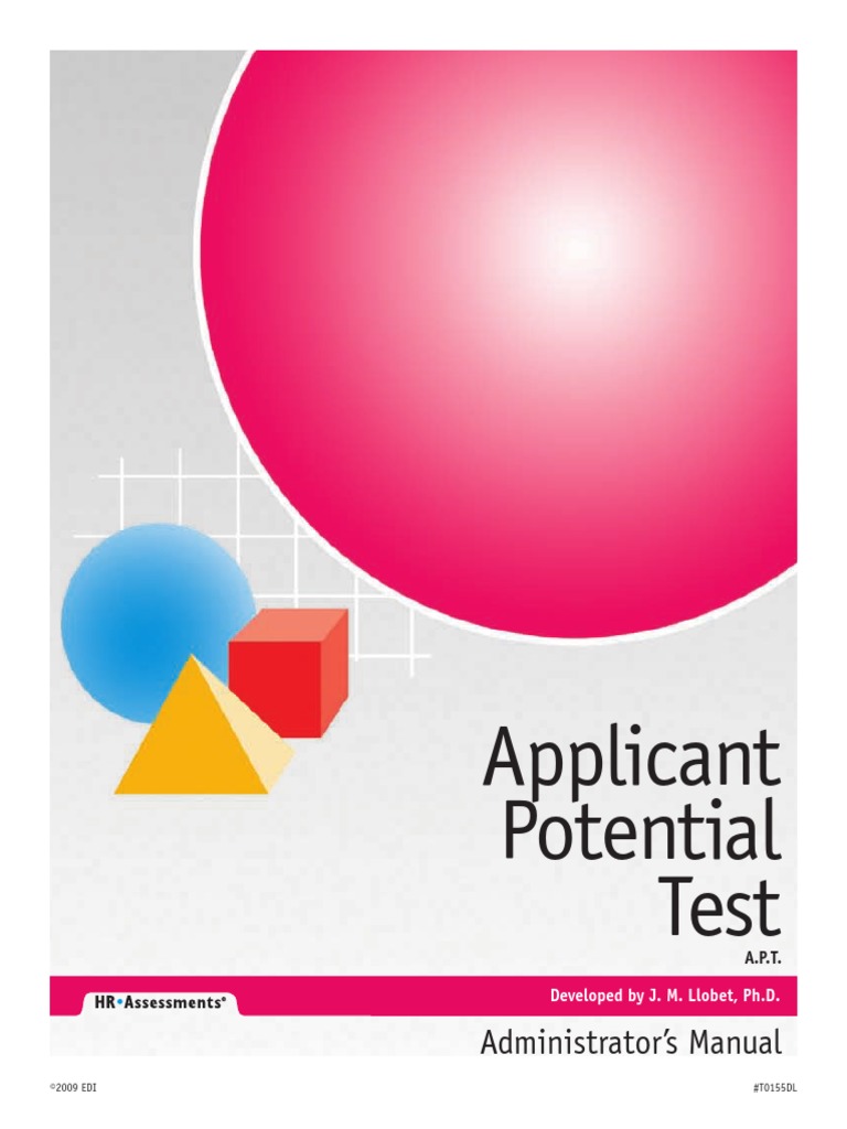 Apt Manual Pdf Civil Rights Act Of 1964 Validity Statistics