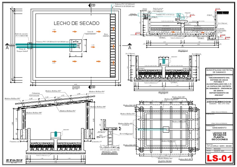 Diseño de Lechos de Secado de Lodos | PDF | Ingeniería hidráulica | La ...