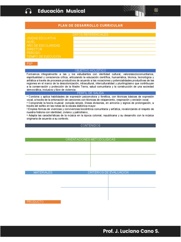 Modelo de Pdc. - 2023 | PDF